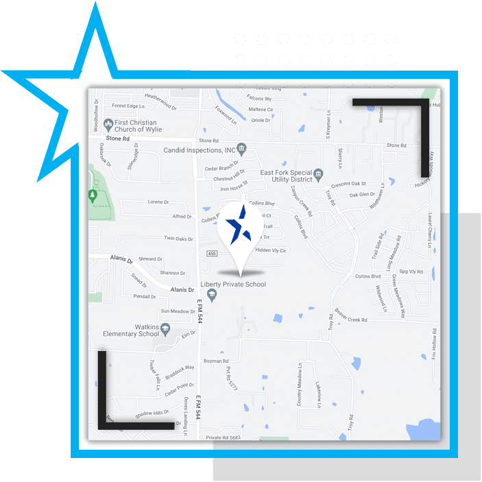Map of 1185 Wheelis Rd Wylie, TX 75098